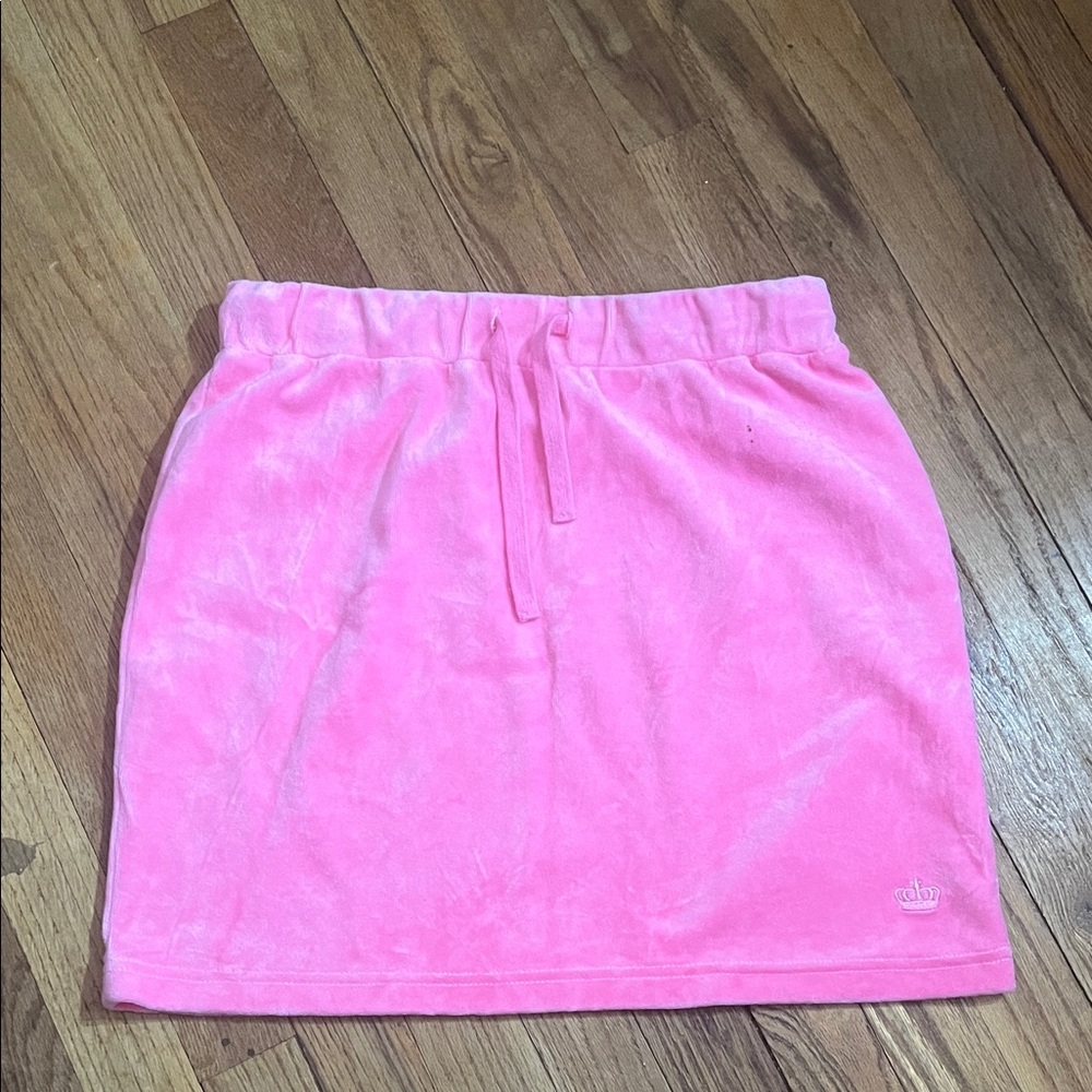 Juicy by juicy Couture hot hot Pink terry Mini Skirt